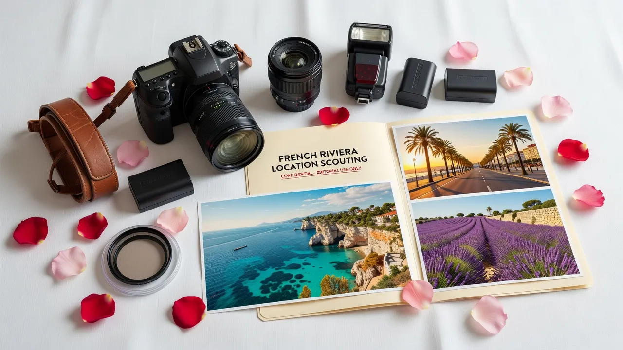 Matériel de photographe de mariage sur la Riviera