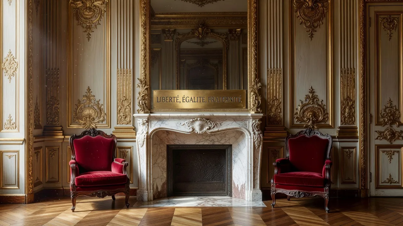 Salle des mariages Belle Époque de l'Hôtel de Ville de Nice, moulures dorées