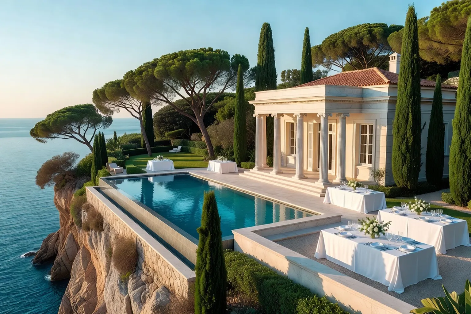 Villa du Cap-Ferrat ouvrant sur la Méditerranée